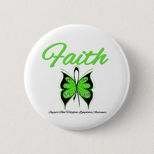 Nicht Hodgkins Lymphom-Glauben-Schmetterlings-Band Button