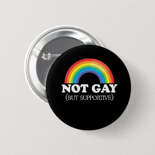 NICHT HOMOSEXUELL BUTTON (Vorne & Hinten)
