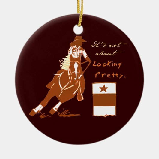 Nicht Hübsch aussehen Keramik Ornament (Vorne)