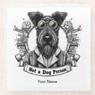 Nicht Hunde Person 02 Glasuntersetzer