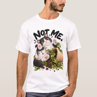 Nicht ich! Lustiges Tuxedo-Katze T-Shirt