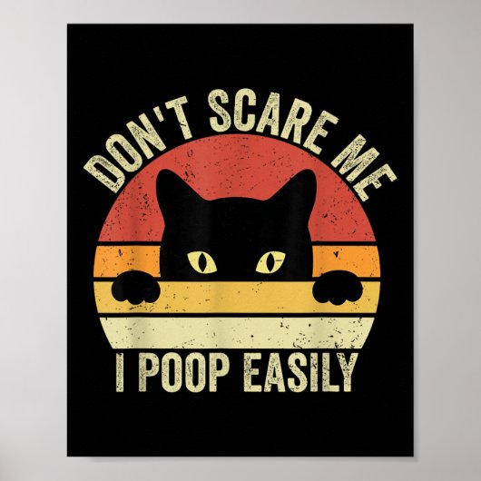 Nicht ich Op leicht Funny Sarcastic Cat Sprichwort Poster (Vorne)