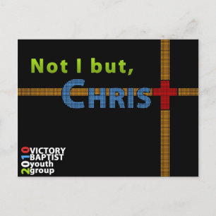 Nicht ich, sondern Christus Postkarte