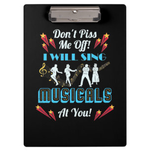 Nicht ich von Musicals Klemmbrett