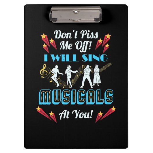 Nicht ich von Musicals Klemmbrett (Vorderseite)