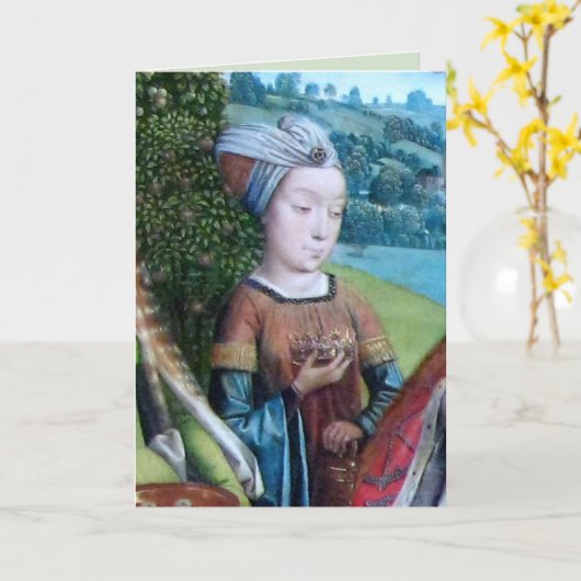 Nicht identifizierte Jungfrau Martyr [St. Cecilia( Karte (Gelbe Blume)