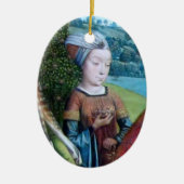 Nicht identifizierte Jungfrau Martyr [St. Cecilia( Keramik Ornament (Vorne)