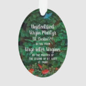 Nicht identifizierte Jungfrau Martyr [St. Cecilia( Ornament (Rückseite)