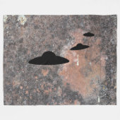 Nicht identifiziertes Flying-Objekt Fleecedecke (Vorderseite (Horizontal))