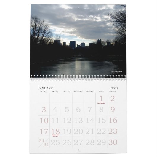 Nicht Ihr durchschnittlicher New- York Kalender (Jan 2027)