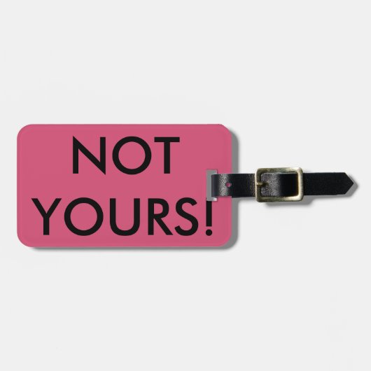 nicht Ihr Gepäckanhänger (Vorderseite horizontal)