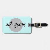 Nicht Ihr Gepäckanhänger (Vorderseite horizontal)