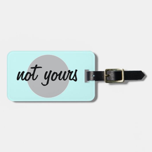 Nicht Ihr Gepäckanhänger (Vorderseite horizontal)