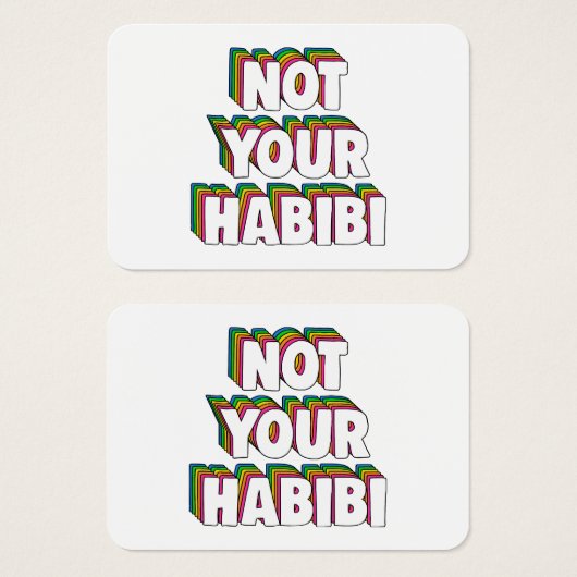 Nicht Ihr Habibi (Vorne & Hinten)