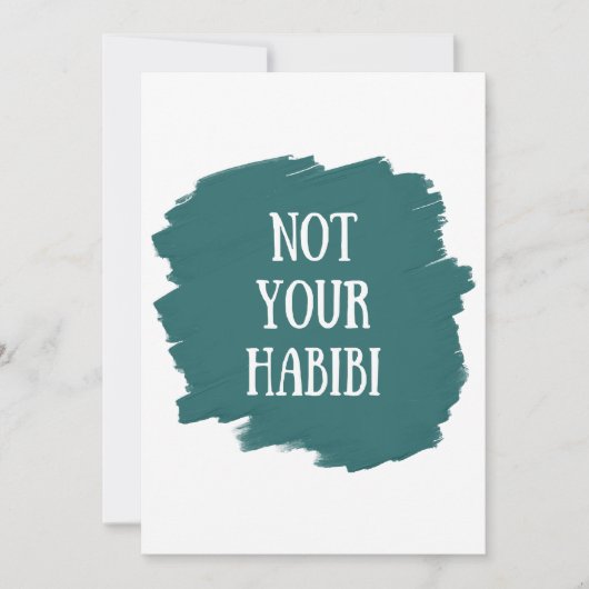 Nicht Ihr Habibi Einladung (Vorderseite)