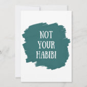 Nicht Ihr Habibi Einladung (Rückseite)