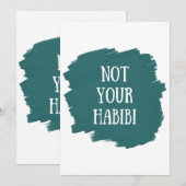 Nicht Ihr Habibi Einladung (Vorne/Hinten)