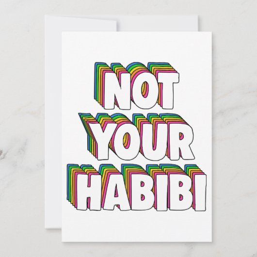 Nicht Ihr Habibi Einladung (Rückseite)