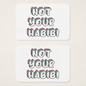 Nicht Ihr Habibi - Funny Liebe Zitat (Vorne & Hinten)