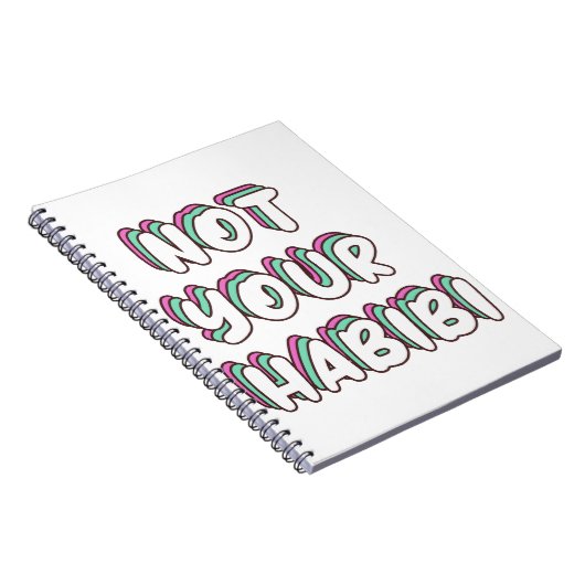 Nicht Ihr Habibi - Funny Liebe Zitat Notizblock (Rechte Seite)