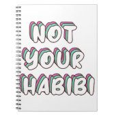 Nicht Ihr Habibi - Funny Liebe Zitat Notizblock (Vorderseite)