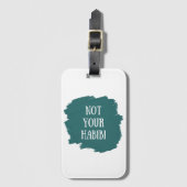 Nicht Ihr Habibi Gepäckanhänger (Vorderseite Vertikal)