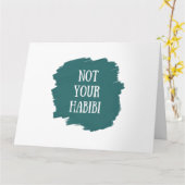 Nicht Ihr Habibi Karte (Gelbe Blume)