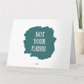 Nicht Ihr Habibi Karte (Rückseite)