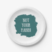 Nicht Ihr Habibi Pappteller (Vorderseite)