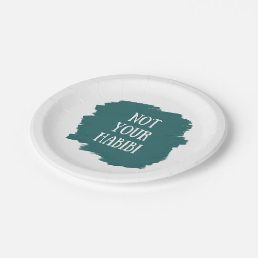 Nicht Ihr Habibi Pappteller (Schrägansicht)