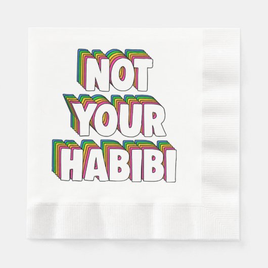 Nicht Ihr Habibi Serviette (Vorderseite)
