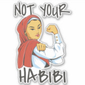NICHT IHR HABIBI-TREND-STICKER AUFKLEBER (Vorderseite)
