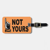 Nicht Ihr lustiger Entwurf mit dem Zeigen des Gepäckanhänger (Vorderseite horizontal)