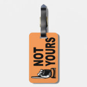 Nicht Ihr lustiger Entwurf mit dem Zeigen des Gepäckanhänger (Rückseite vertikal)