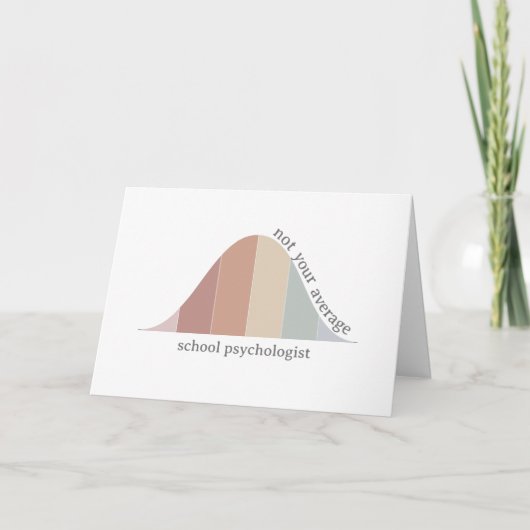 Nicht Ihr Psychologe an der Schule Dankeskarte (Vorderseite)