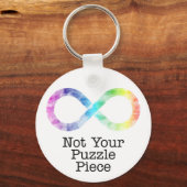 Nicht Ihr Puzzleteil - Autismus-Bewusstsein/Akzept Schlüsselanhänger (Vorderseite)