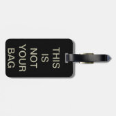 nicht Ihr rotes Schwarzes der Tasche Gepäckanhänger (Rückseite horizontal)