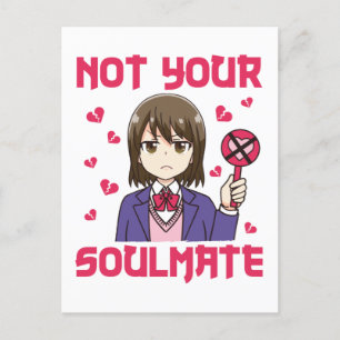 Nicht Ihr Seelenverwandter Anti-Valentinstag Postkarte