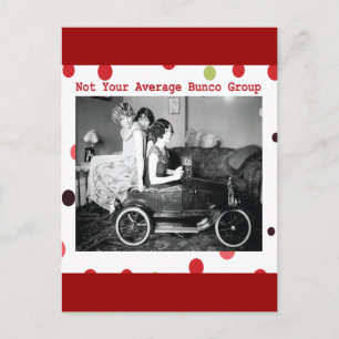 nicht Ihre durchschnittliche Bunco-Gruppe Postkarte