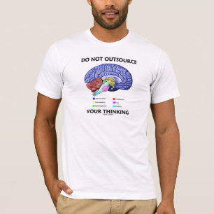 Nicht Ihre Gedanken auslagern (Gehirnanatomie) T-Shirt