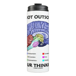 Nicht Ihre Gedanken auslagern (Gehirnanatomie) Thermosbecher