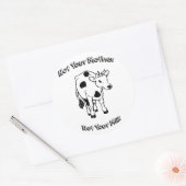 Nicht Ihre Mutter - nicht Ihre Milch Runder Aufkleber (Umschlag)