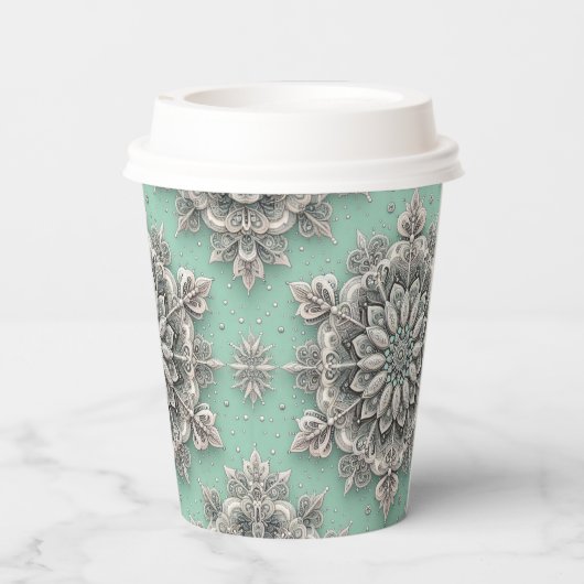 Nicht Ihre normalen Schneeflocken II Pappbecher (Rückseite)