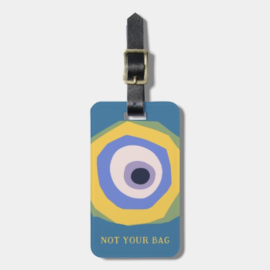 Nicht Ihre Tasche Auge Funny Design Benutzerdefini Gepäckanhänger (Vorderseite vertikal)