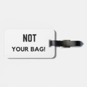 "Nicht Ihre Tasche! "Gepäckanhänger Gepäckanhänger (Rückseite horizontal)