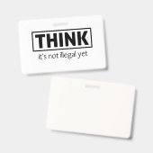 Nicht illegal ausweis (Front & Back)