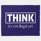 Nicht illegal fleecedecke (Vorderseite (Horizontal))