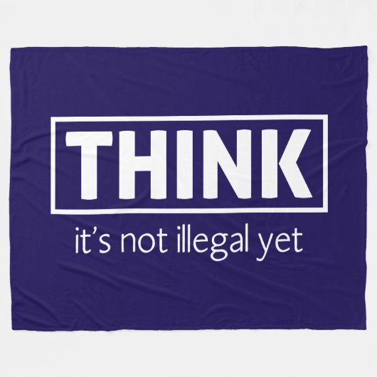 Nicht illegal fleecedecke (Vorderseite (Horizontal))