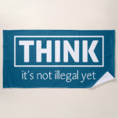 Nicht illegal strandtuch (Vorderseite)