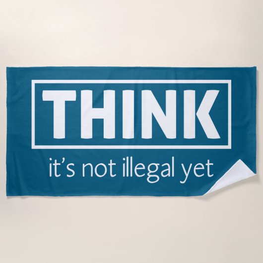 Nicht illegal strandtuch (Vorderseite)